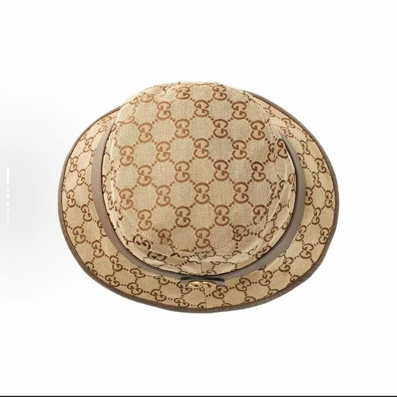 Gucci Classic Double G Print Bucket Hat, Stylish and Versatile - Picture 4 of 4